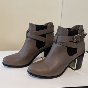 Forever21 Taupe Chelsea Boots